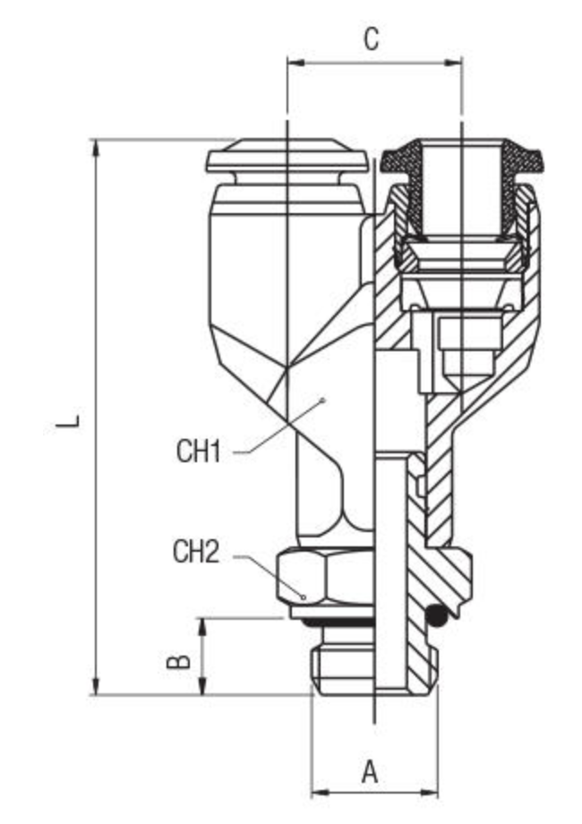 Ypsilon so zavitom ORIENTING Y MALE ADAPTOR (PARALLEL)